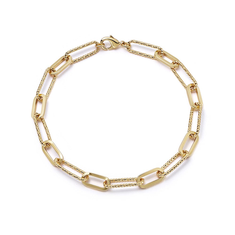 Polly Paperclip Chain Bracelet 18ct Gold Plate – Daisy London