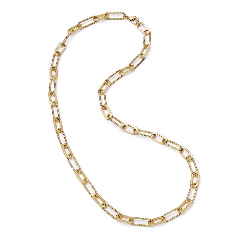 Polly Paperclip Chain Necklace 18ct Gold Plate – Daisy London