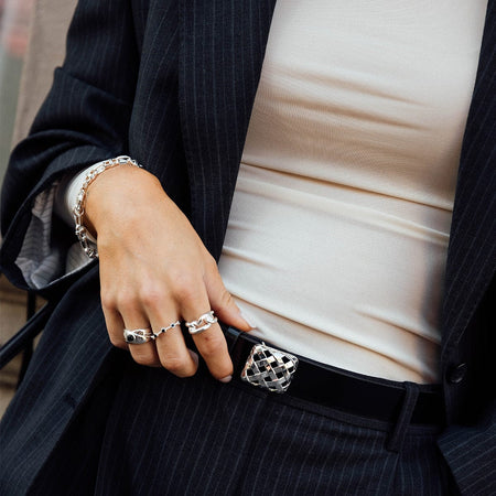 Polly Black Onyx Bobble Ring Sterling Silver recommended