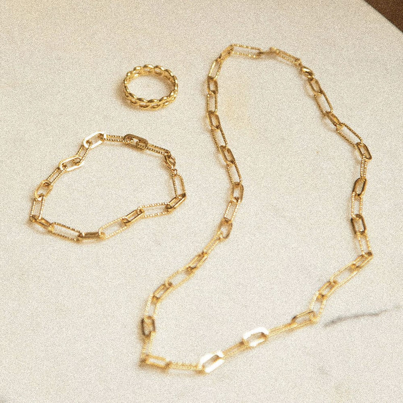 Polly Chain Look 18ct Gold Plate