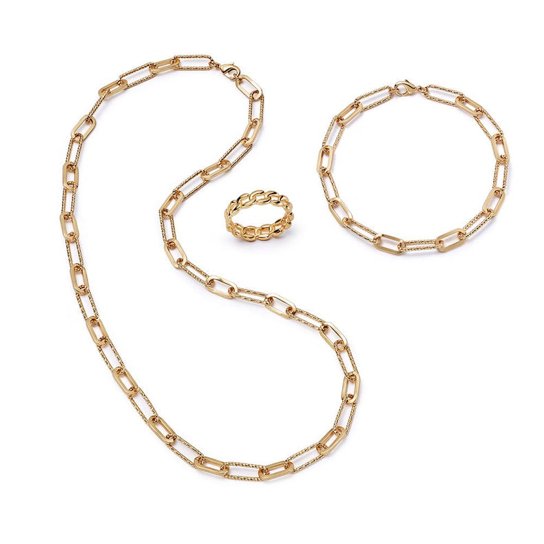 Polly Sayer Chain Look 18ct Gold Plate recommended