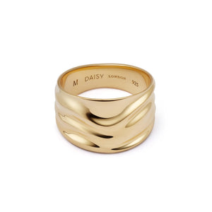 Polly Sayer Chunky Tidal Ring 18ct Gold Plate recommended