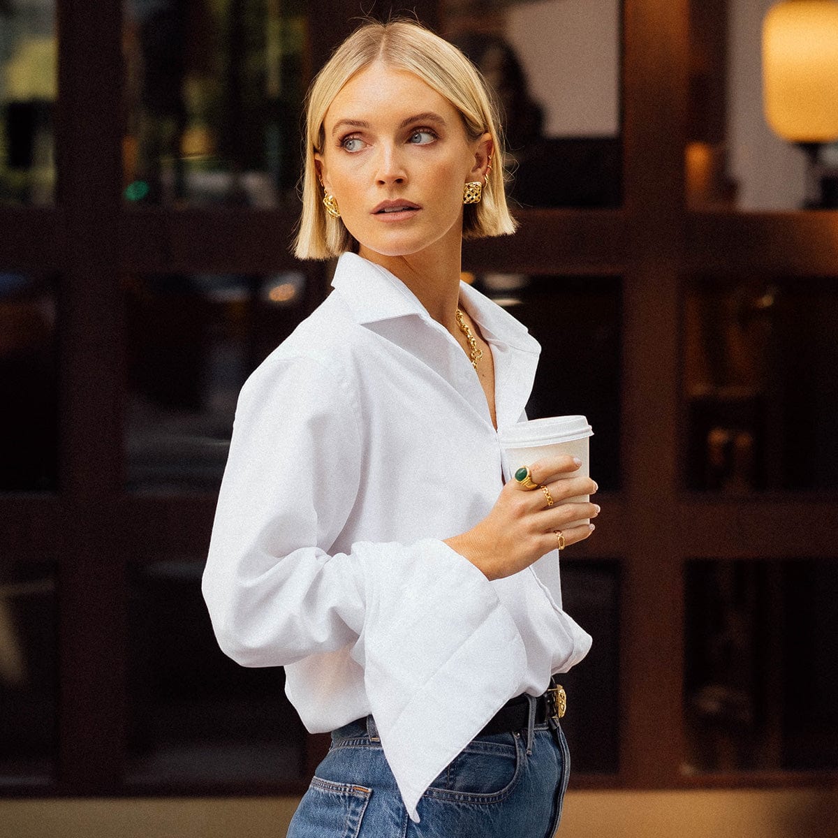 Polly Knot Band Ring 18ct Gold Plate