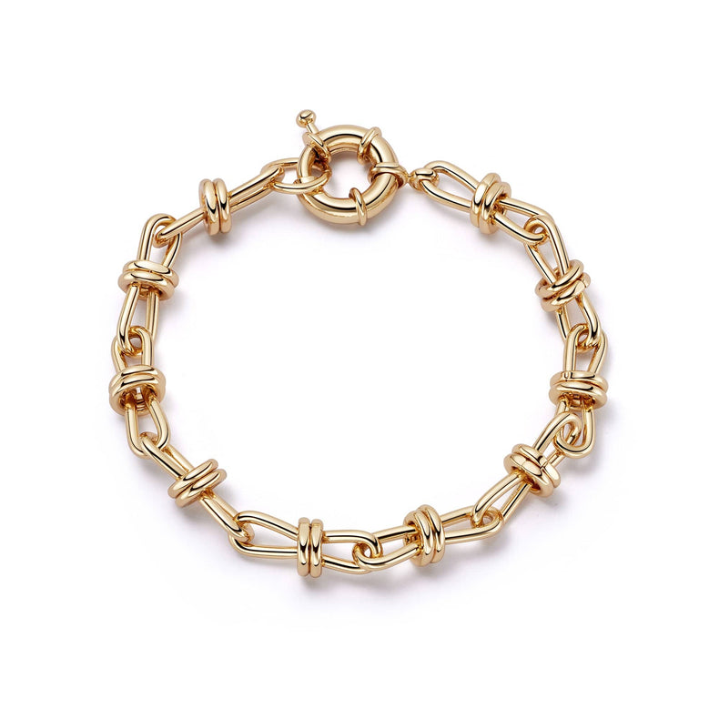 Polly Sayer Knot Chain Bracelet 18ct Gold Plate recommended
