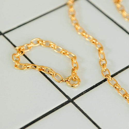 Polly Vintage Link Chain Bracelet 18ct Gold Plate