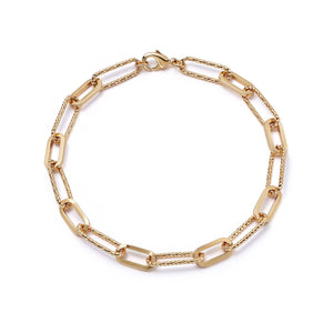 Polly Sayer Paperclip Chain Bracelet 18ct Gold Plate recommended