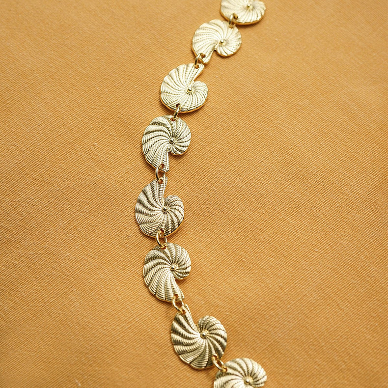 Polly Shell Belt 18ct Gold Plate