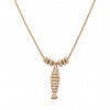 Polly Tidal Fish Chain Necklace 18ct Gold Plate