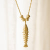 Polly Tidal Fish Chain Necklace 18ct Gold Plate
