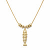 Polly Tidal Fish Chain Necklace 18ct Gold Plate