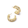 Polly Crystal Maxi Hoop Earrings 18ct Gold Plate