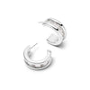 Polly Crystal Maxi Hoop Earrings Sterling Silver