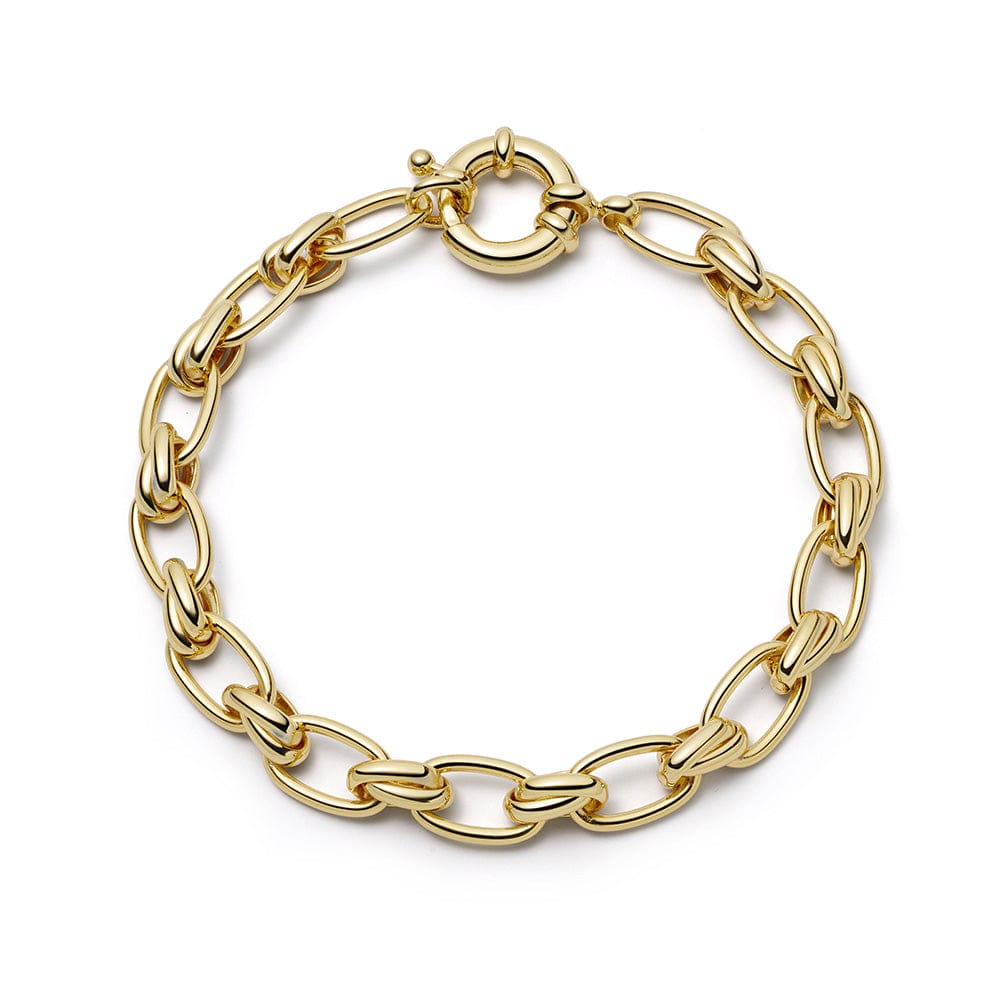 Polly Vintage Link Chain Bracelet 18ct Gold Plate
