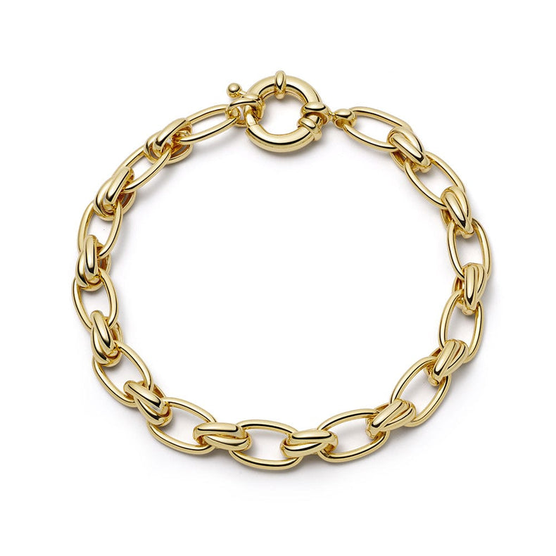 Polly Vintage Link Chain Bracelet 18ct Gold Plate recommended