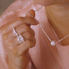 Polly Crystal Ring Stack Sterling Silver