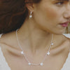 Strata Station Necklace Silver Plate