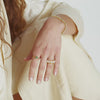 Bold Moonstone Ring 18ct Gold Plate