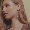 Free People Ada Tassel Earrings Silver Plate