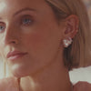 Polly Knot Stud Earrings Silver Plate