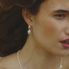 Strata Square Drop Earrings Sterling Silver
