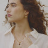 Strata Square Drop Earrings 18ct Gold Plate