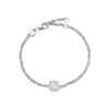 Moonstone June Birthstone Charm Bracelet Sterling Silver