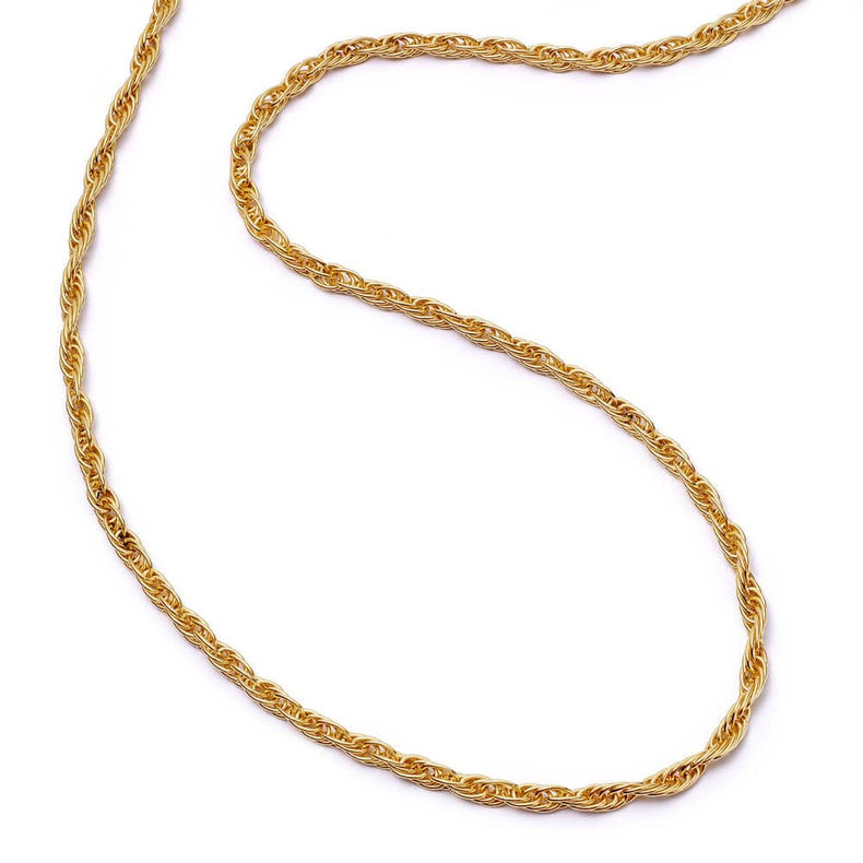 Rope Chain Necklace 18ct Gold Plate recommended