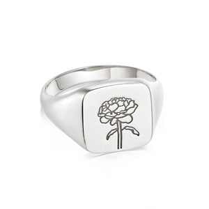 Rose Signet Ring Sterling Silver recommended