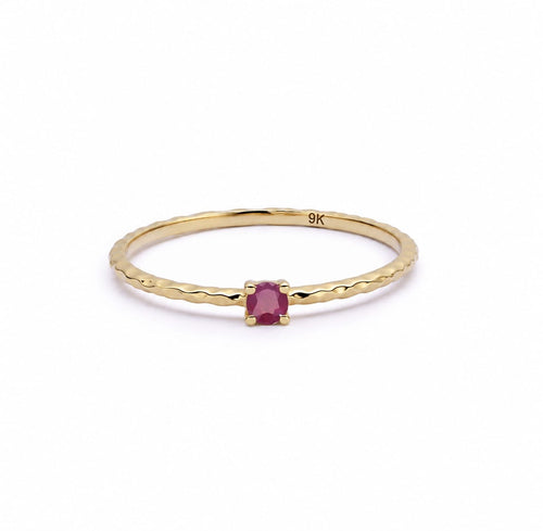 Ruby July Birthstone Ring 9ct Solid Gold