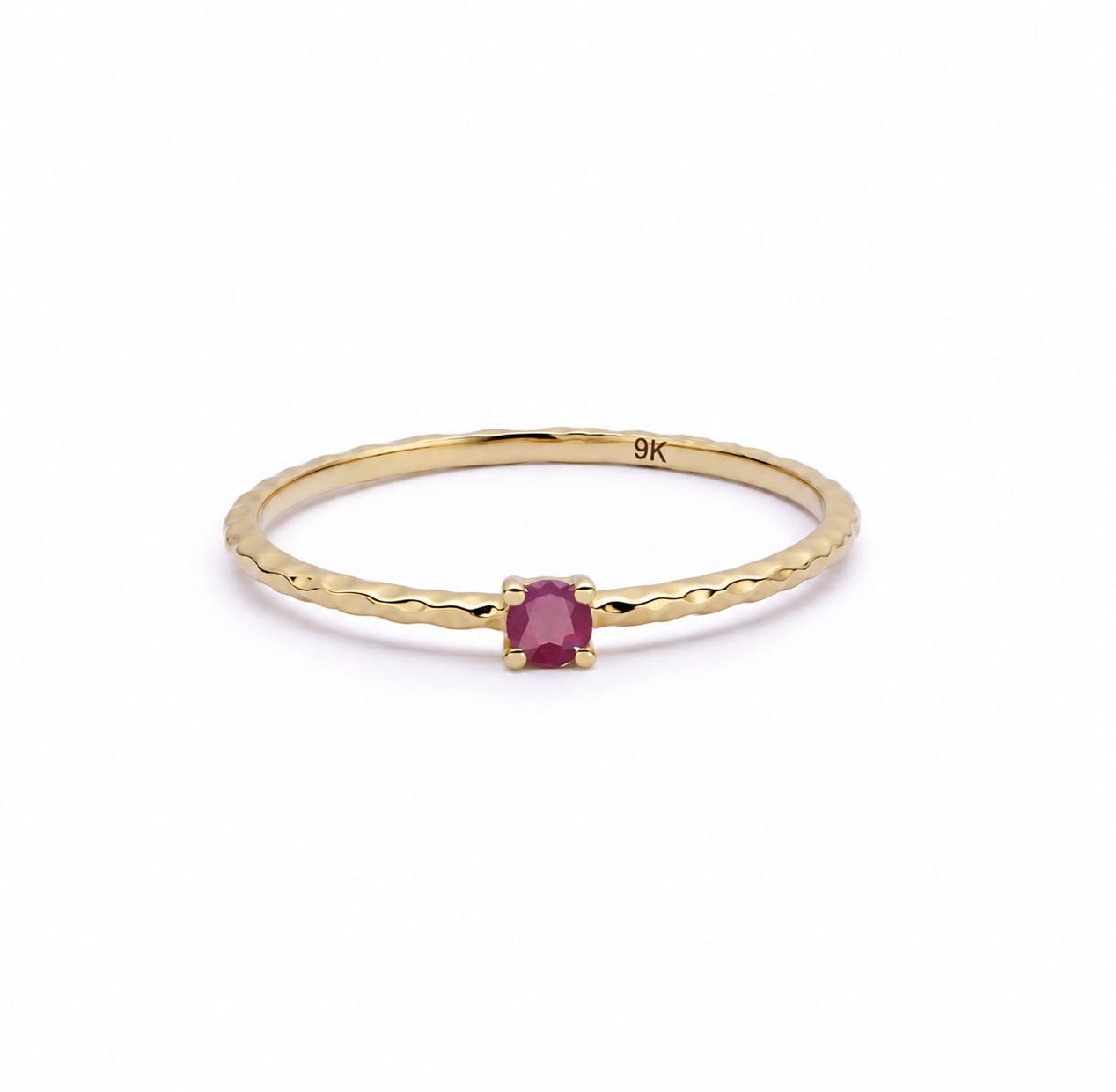 Ruby July Birthstone Ring 9ct Solid Gold
