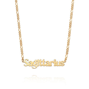 Sagittarius Zodiac Necklace 18ct Gold Plate recommended