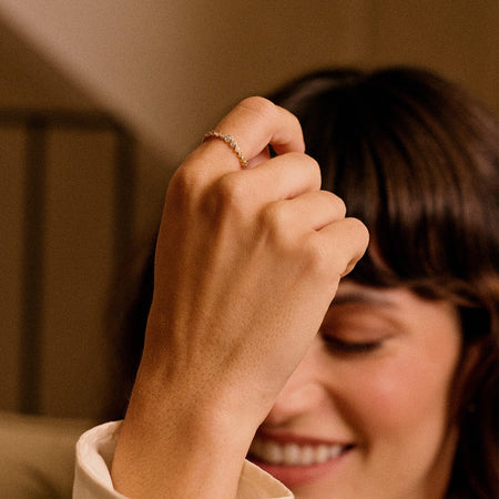 Sapphire Pavé Ring 9ct Solid Gold recommended