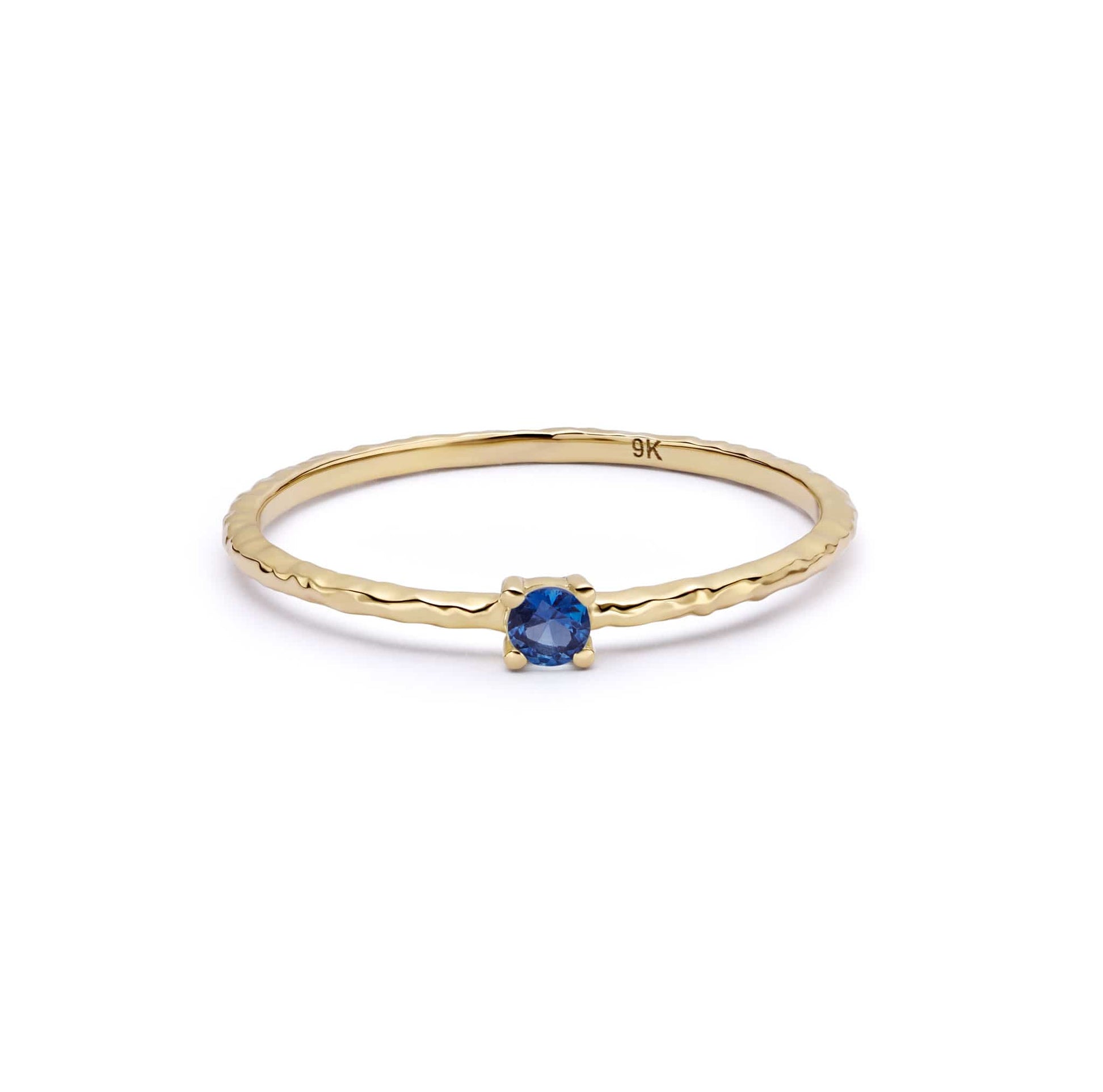 Sapphire September Birthstone Ring 9ct Solid Gold