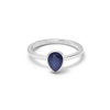 Sapphire September Birthstone Ring Sterling Silver
