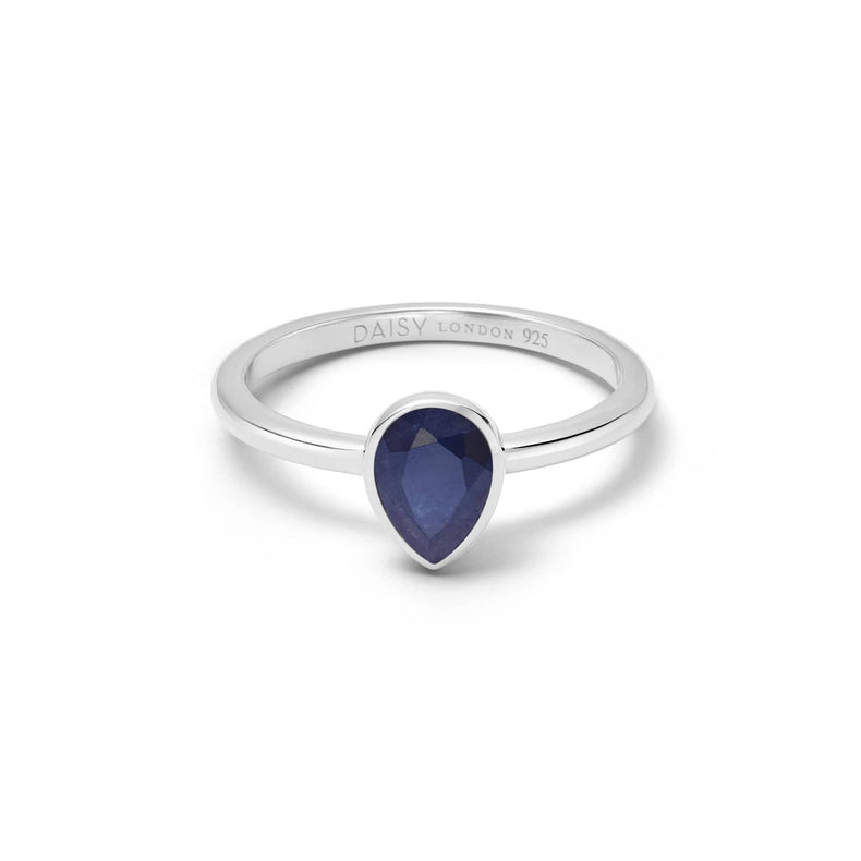 Sapphire September Birthstone Ring Sterling Silver recommended