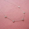 Scribble Hearts 'Locked In' Layering Set Silver Plate
