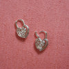 Scribble Hearts 'Locked In' Layering Set Silver Plate