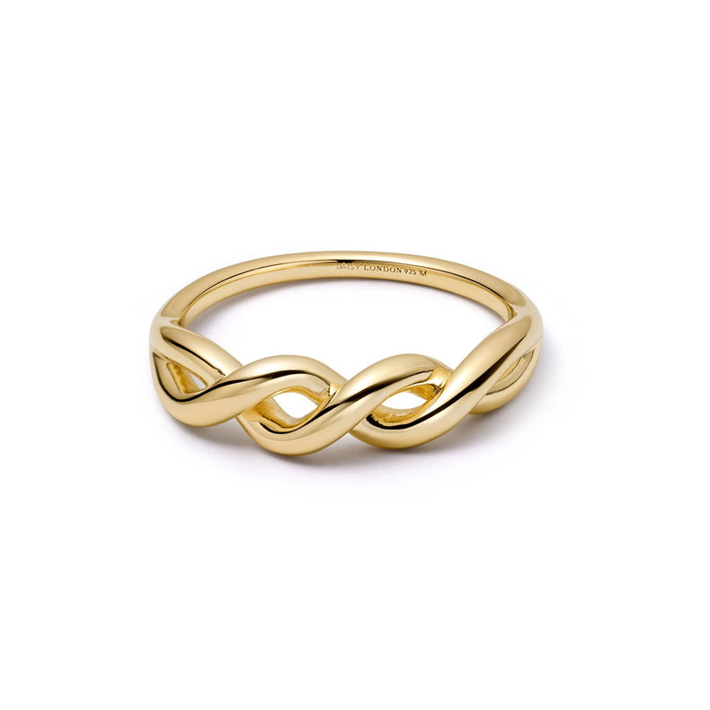 Scribble Knot Ring 18ct Gold Plate recommended