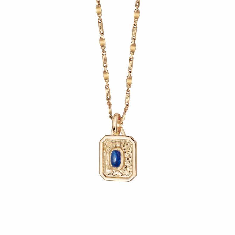 September Sapphire Birthstone Necklace 18ct Gold Plate recommended