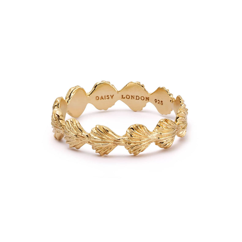 Shell Stacking Ring 18ct Gold Plate recommended