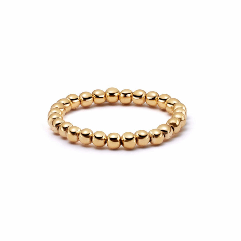 Shrimps Beaded Ring 18ct Gold Plate recommended