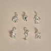 Shrimps Dolphin Charm Silver Plate