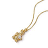 Shrimps Cat Pearl Charm Necklace 18ct Gold Plate