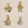 Shrimps Cat Pearl Charm Necklace 18ct Gold Plate