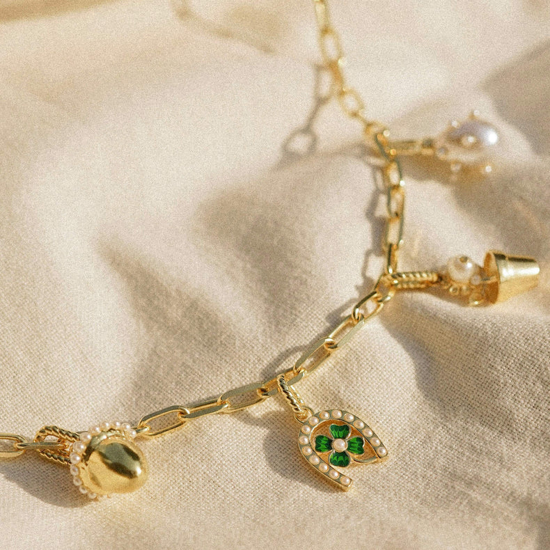 Shrimps Chunky Chain Necklace 18ct Gold Plate