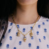 Shrimps Chunky Charm Necklace Layering Set 18ct Gold Plate