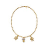 Shrimps Chunky Charm Necklace Layering Set 18ct Gold Plate