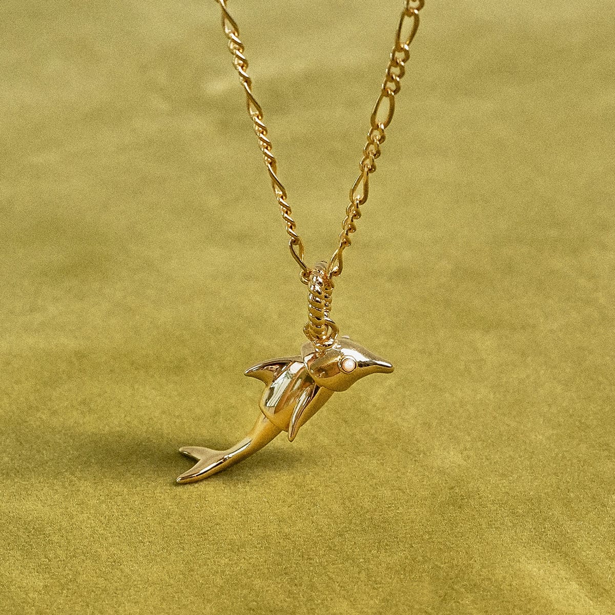 Shrimps Dolphin Charm 18ct Gold Plate