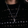 Shrimps Dolphin Charm Necklace Silver Plate