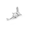 Shrimps Dolphin Charm Silver Plate